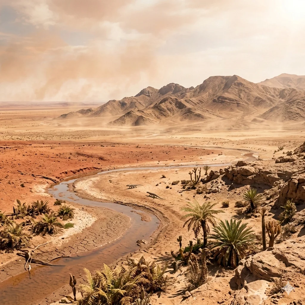 Triassic landscape
